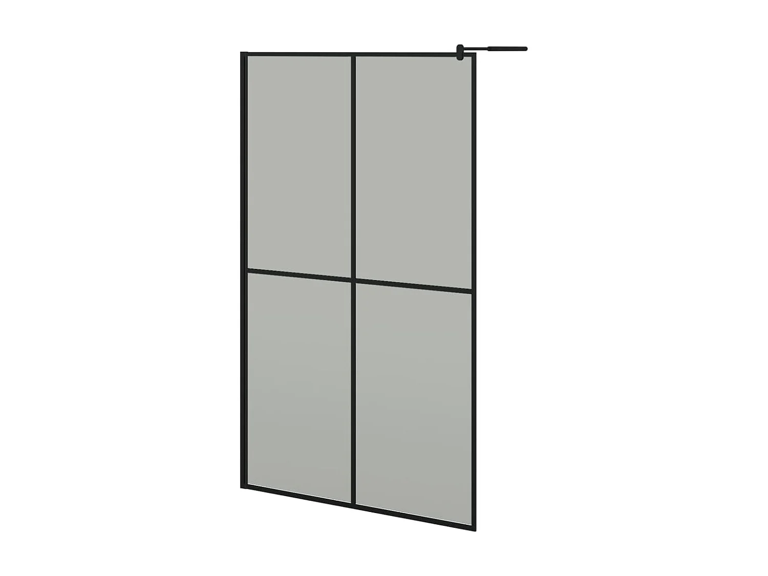 Paroi de douche 118x190 cm Verre trempé foncé  WVGQ2196