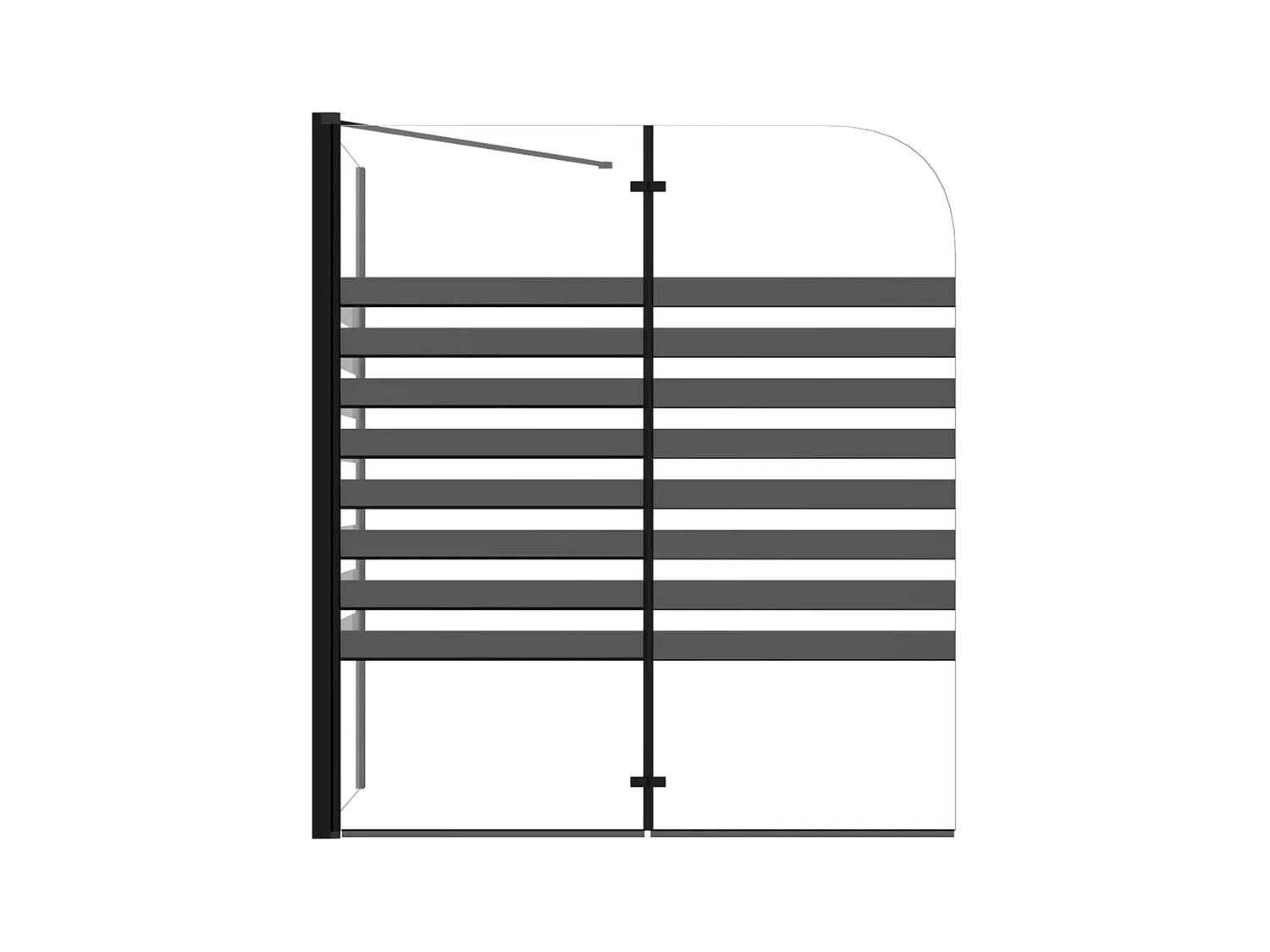 Cabine de duche riscas vidro temperado 120x68x130 cm PT750270