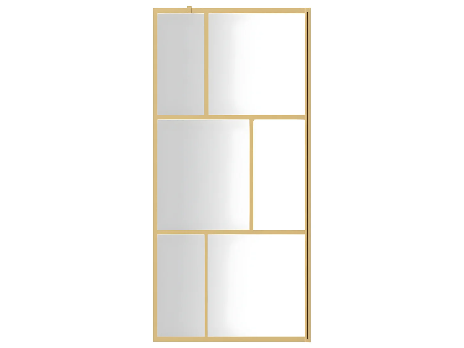 Paroi de douche avec verre ESG transparent doré 80x195 cm WVGQ1058