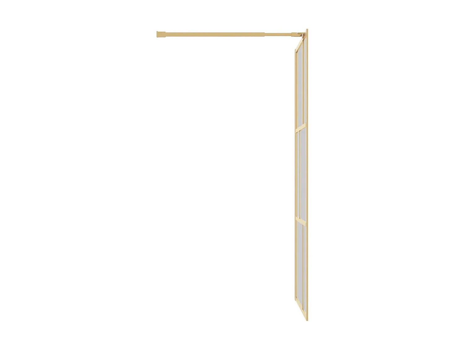 Paroi de douche avec verre ESG transparent doré 80x195 cm WVGQ1058