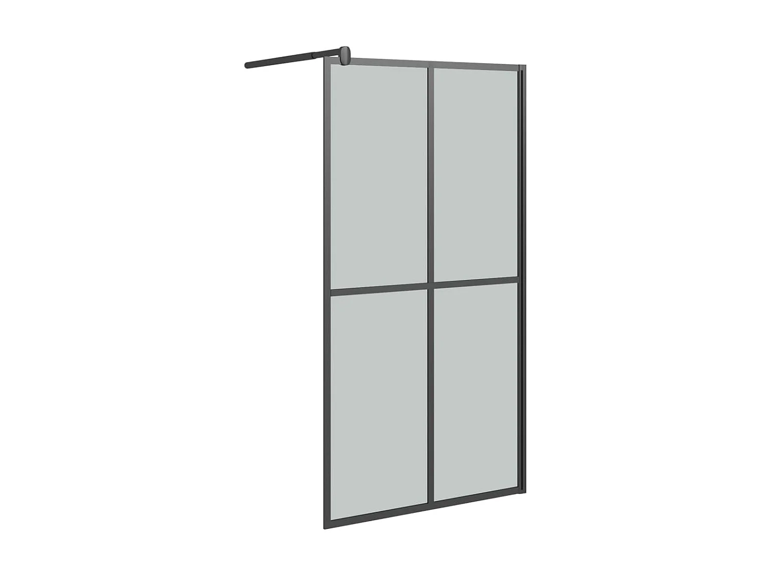 Divisória de chuveiro 100x195 cm vidro temperado escuro PT130628