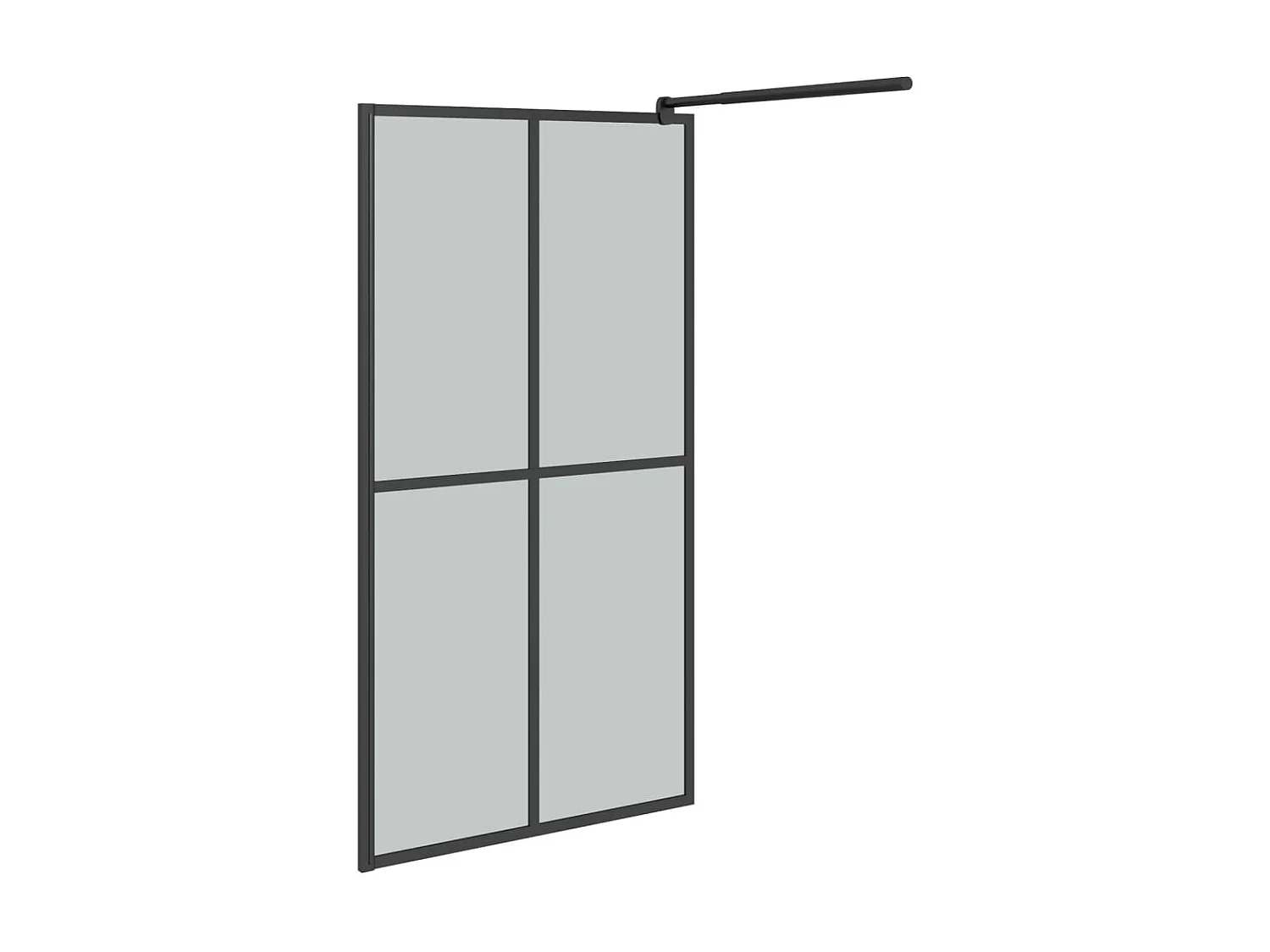 Divisória de chuveiro 100x195 cm vidro temperado escuro PT130628