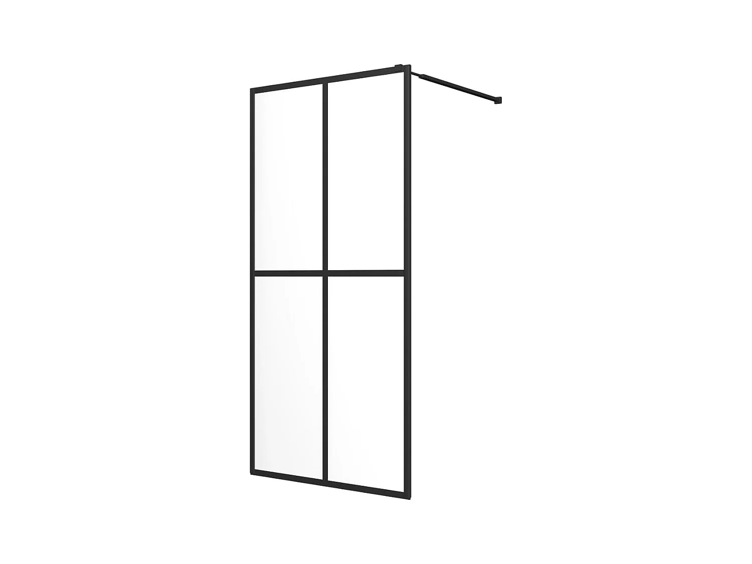 Divisória de chuveiro vidro temperado transparente 100x195 cm PT839888