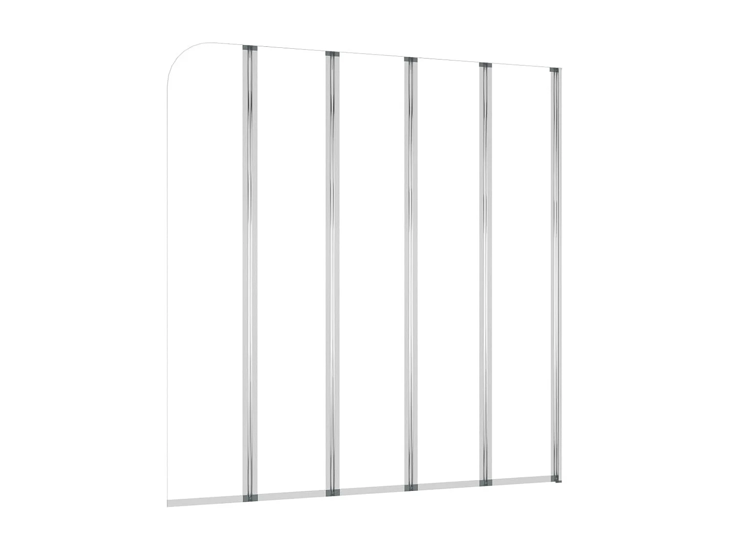 Mampara de ducha de vidrio templado transparente 120x140 cm ES313028