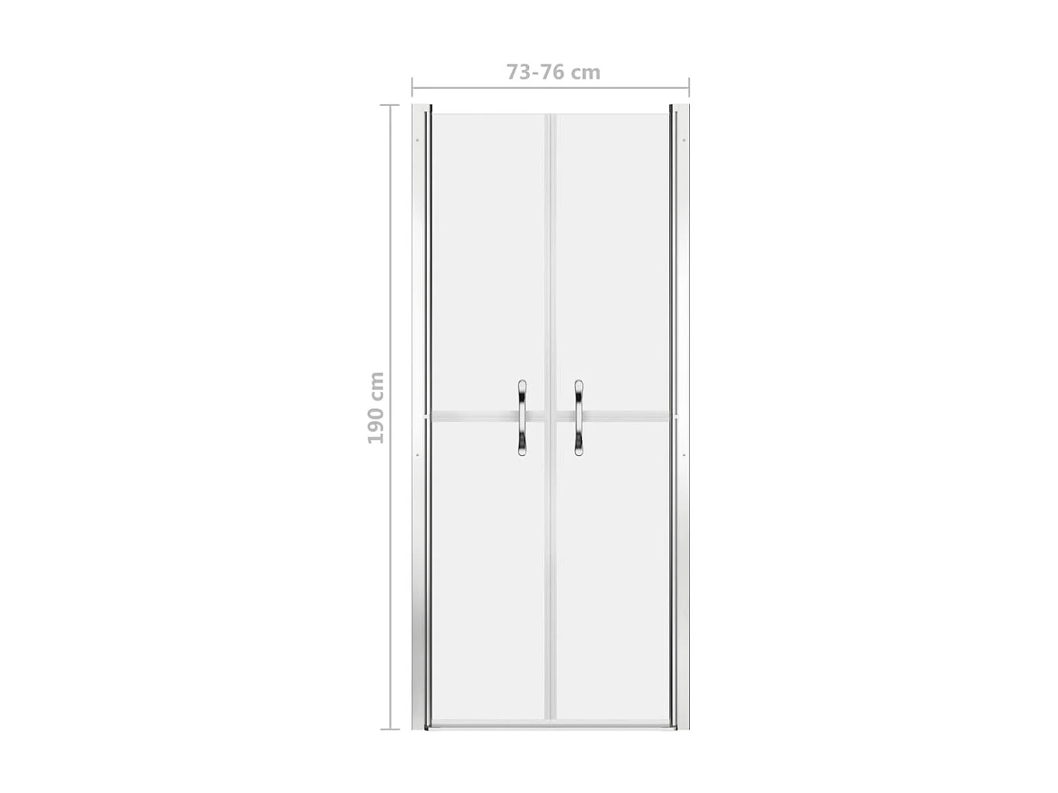 Porte de douche ESG dépoli 76x190 cm WVGQ7740