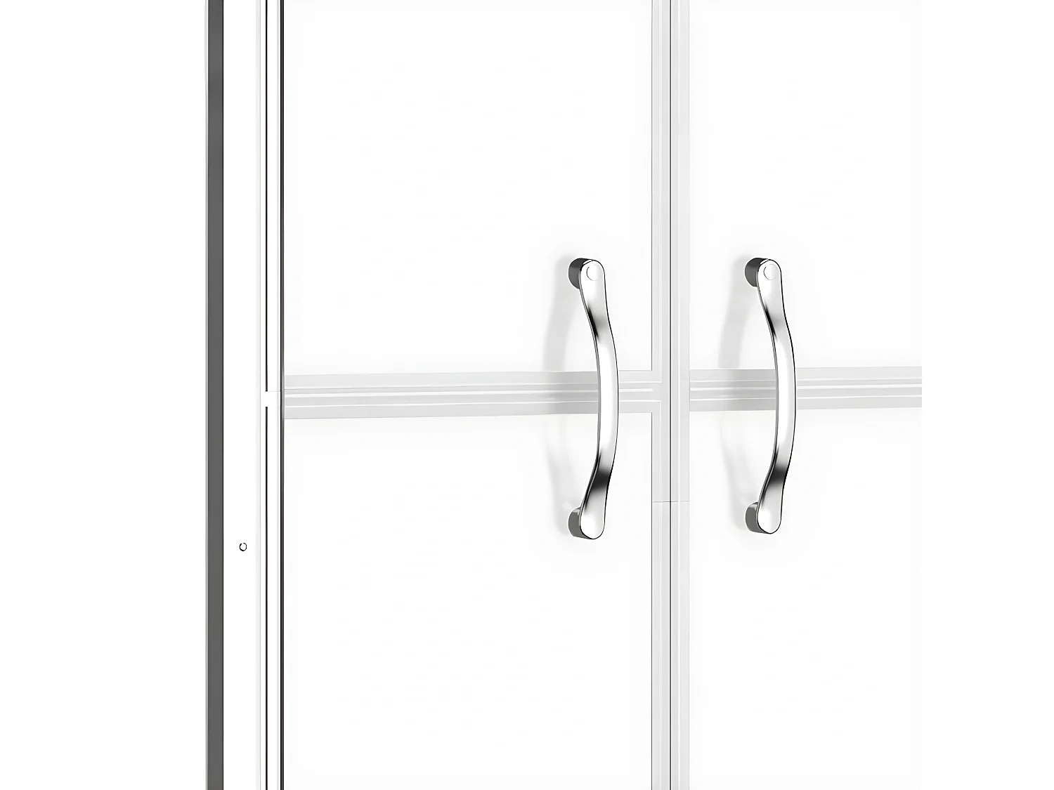 Mampara de ducha ESG esmerilado 76x190 cm ES66390