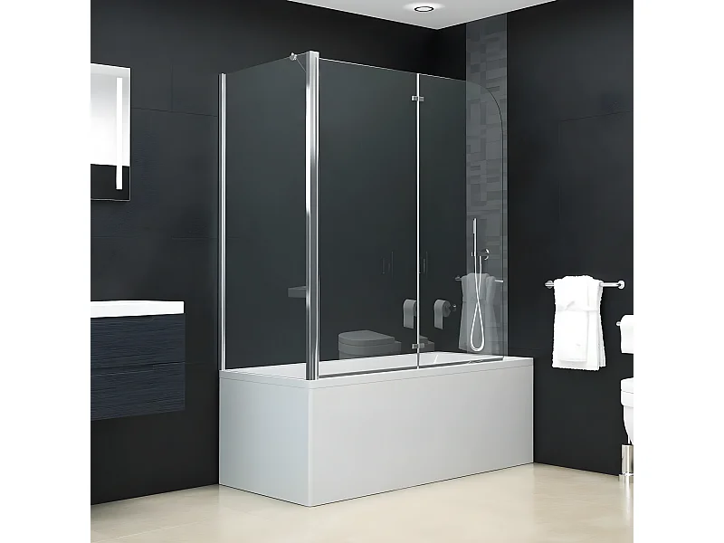 Paroi de douche pliante ESG 120x68x130 cm  WVGQ6342