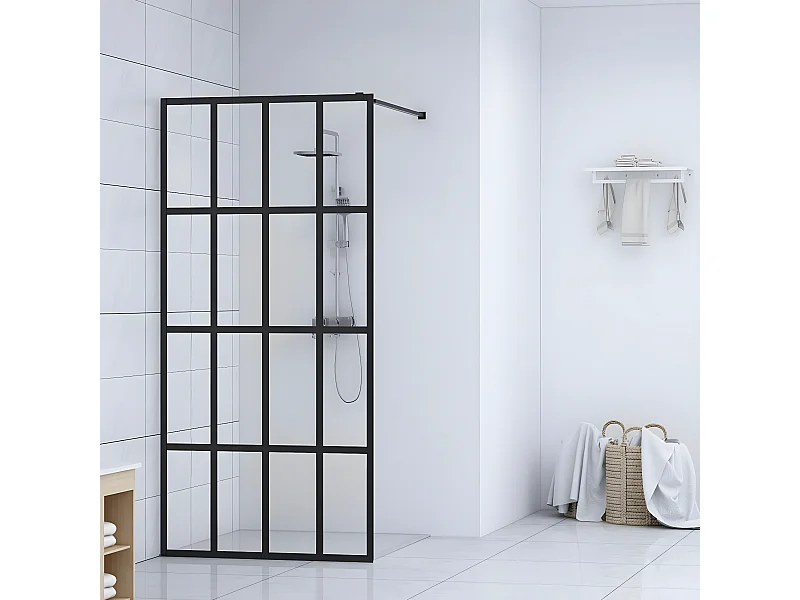 Paroi de douche Verre trempé transparent 100x195 cm WVGQ8606
