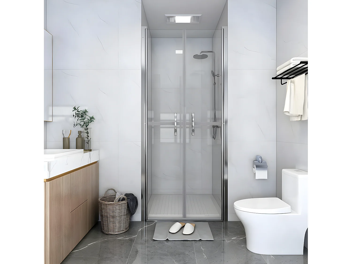 Porte de douche ESG transparent 86x190 cm WVGQ7134