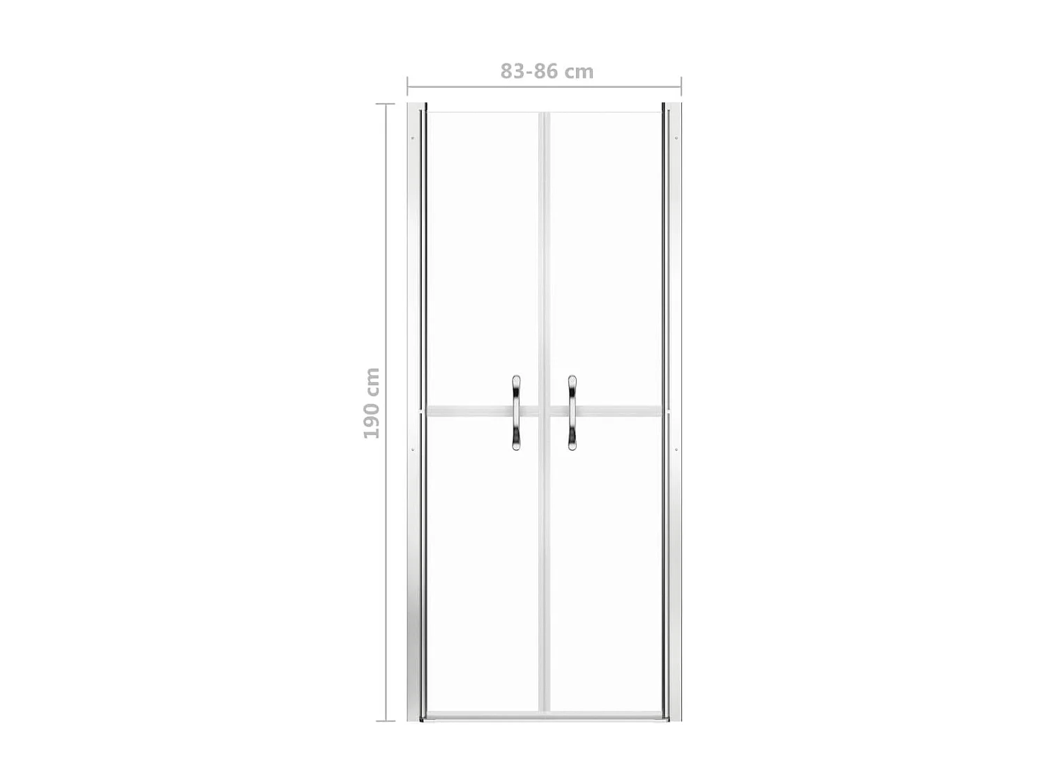 Porte de douche ESG transparent 86x190 cm WVGQ7134