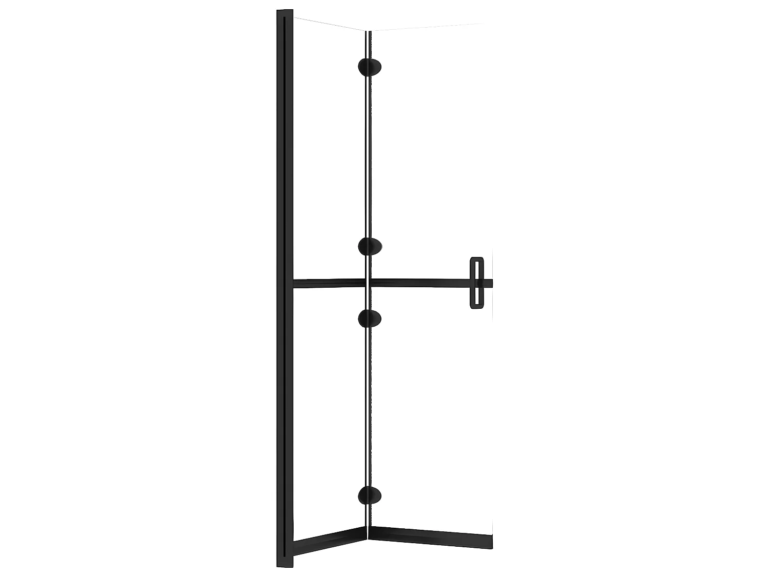 Divisória chuveiro dobrável 120x190 cm vidro transparente ESG PT726662