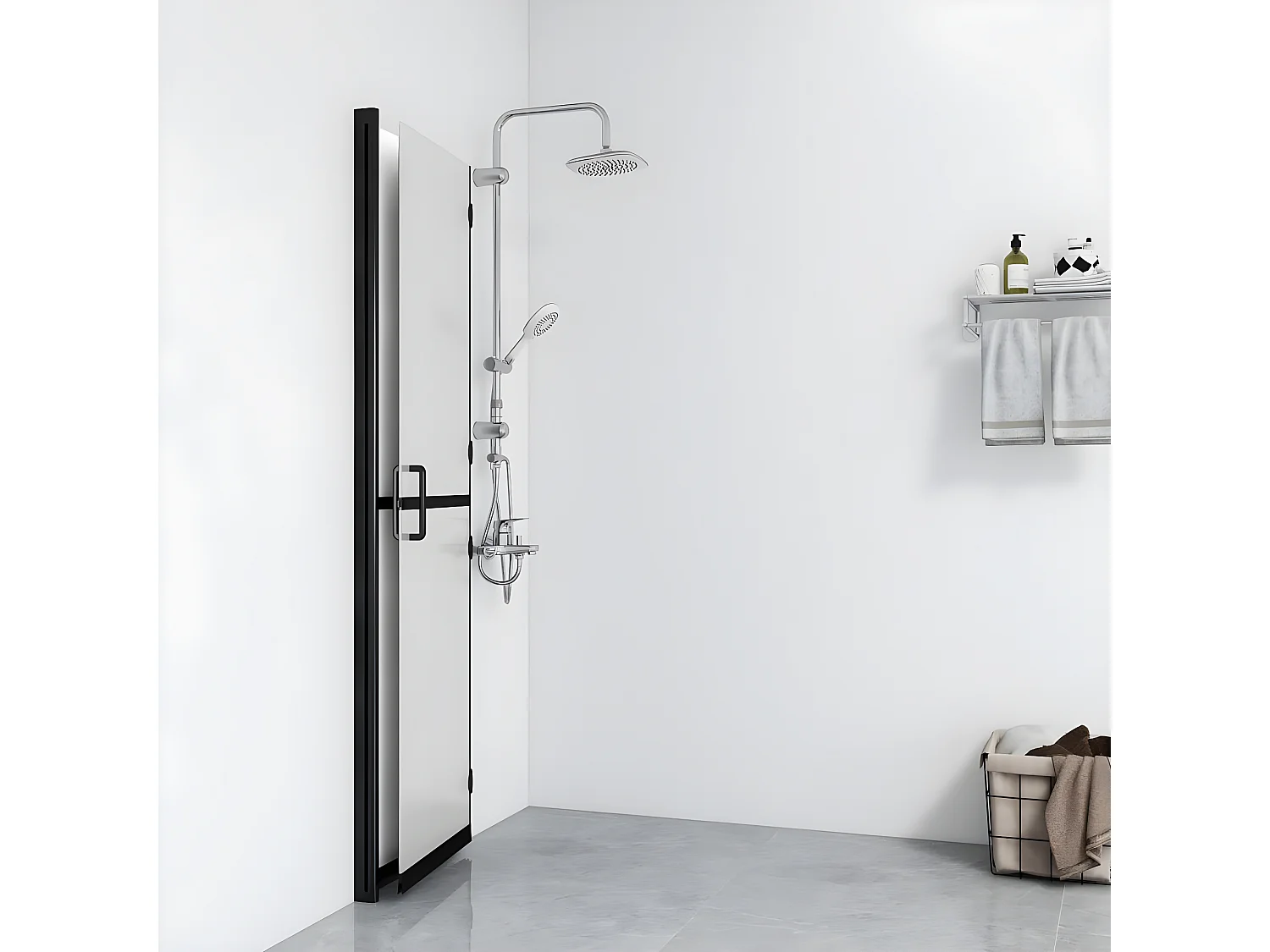 Paroi de douche pliable Verre ESG dépoli 70x190 cm WVGQ1435