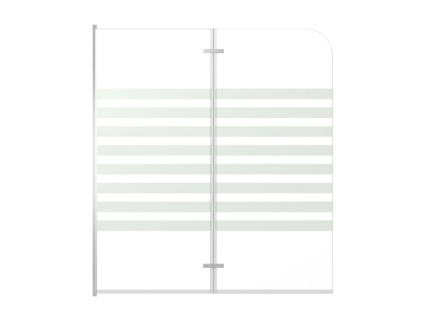 Mampara de ducha de vidrio templado a rayas 120x140 cm ES204707