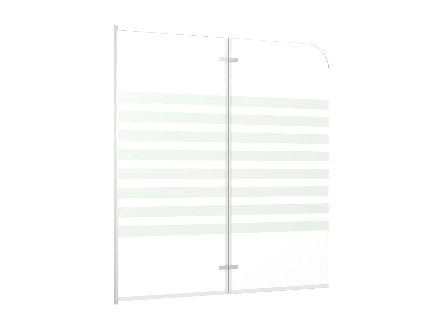 Mampara de ducha de vidrio templado a rayas 120x140 cm ES204707