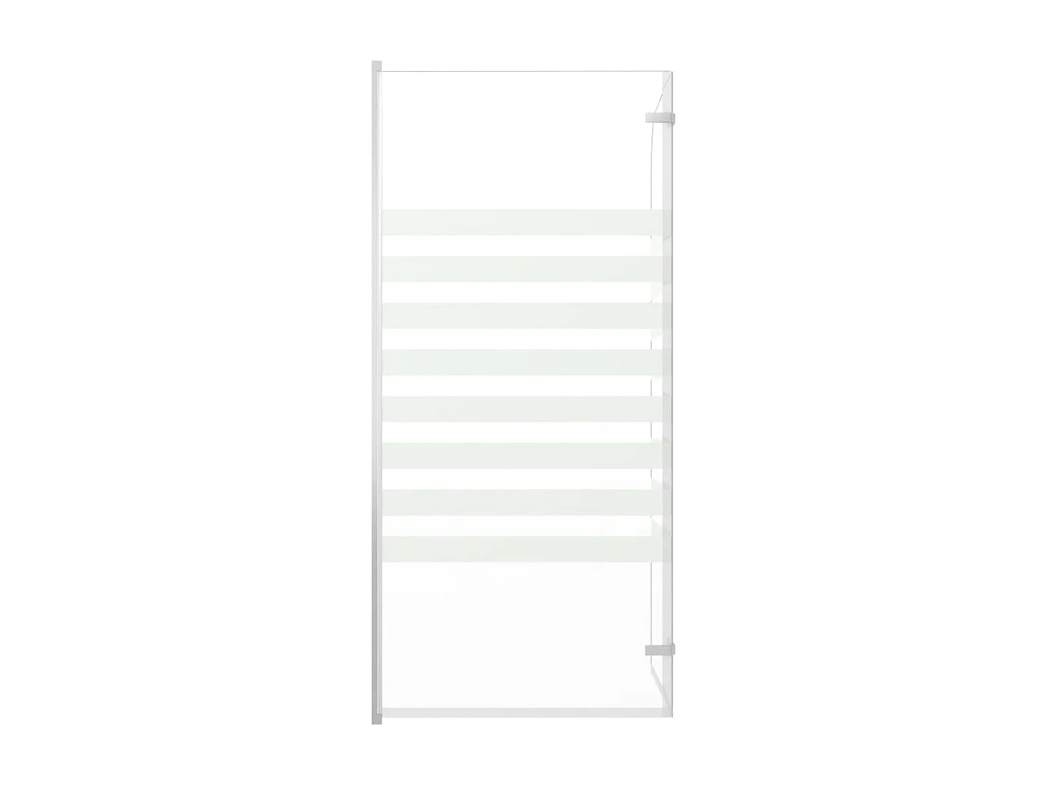 Mampara de ducha de vidrio templado a rayas 120x140 cm ES204707