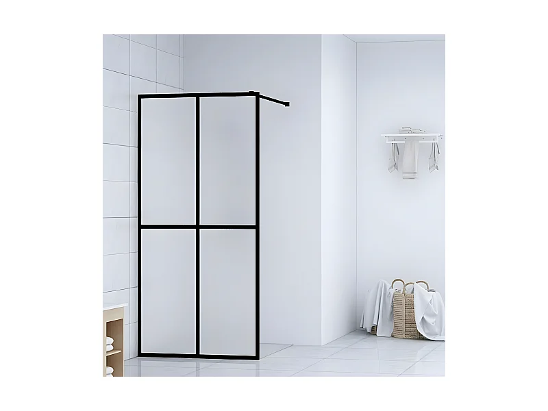 Paroi de douche Verre trempé dépoli 100x195 cm WVGQ7341