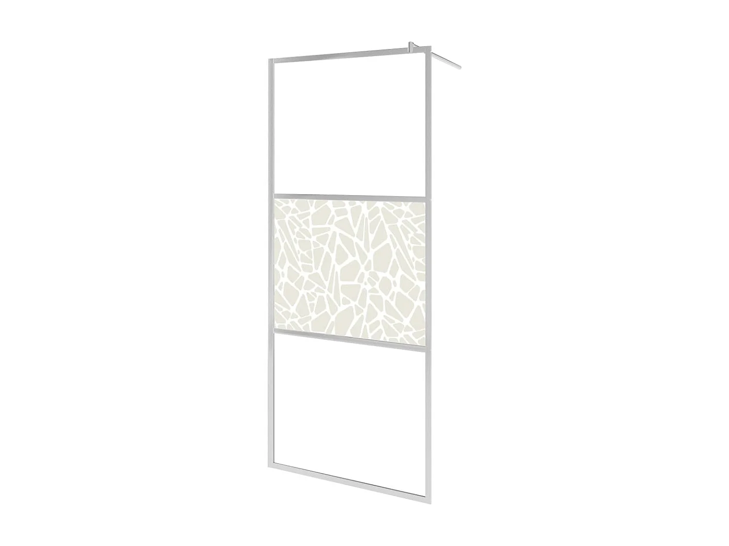 Paroi de douche à l'italienne à verre ESG pierre 115x195 cm WVGQ9485
