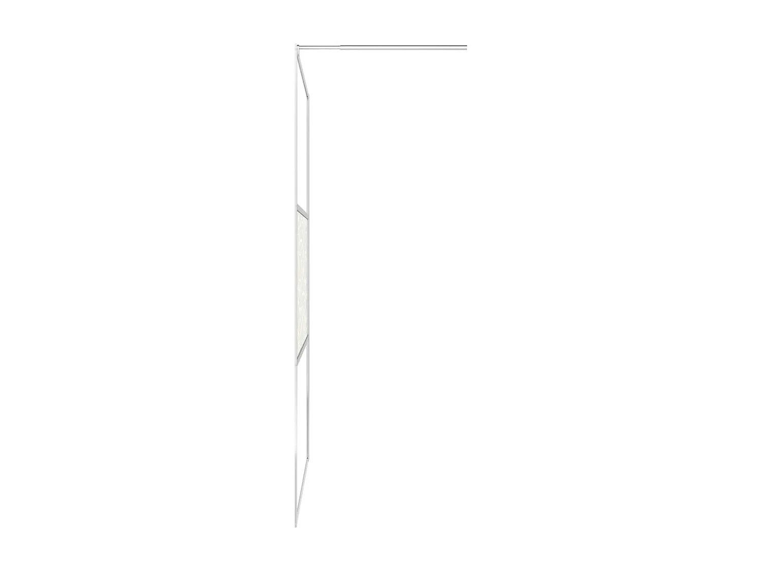 Paroi de douche à l'italienne à verre ESG pierre 115x195 cm WVGQ9485