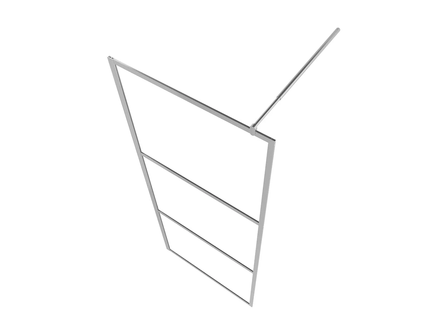 Divisória de chuveiro 100x195 cm vidro transparente ESG PT779083