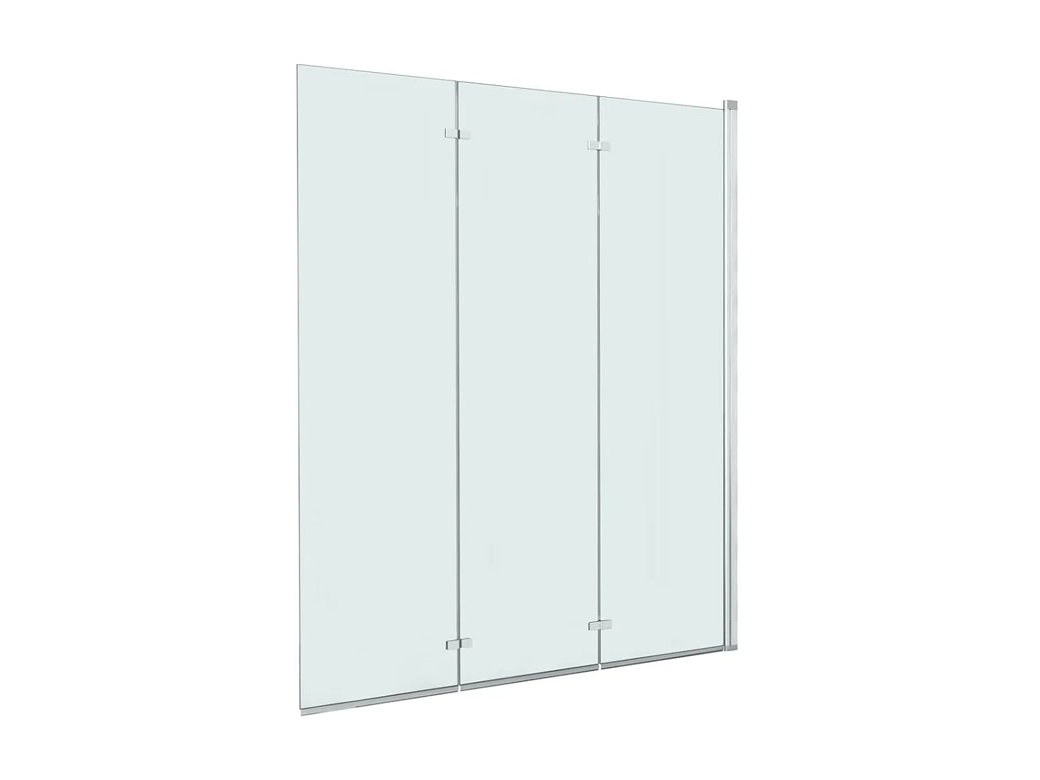 Paroi de douche pliable 3 panneaux ESG 130x138 cm WVGQ1548