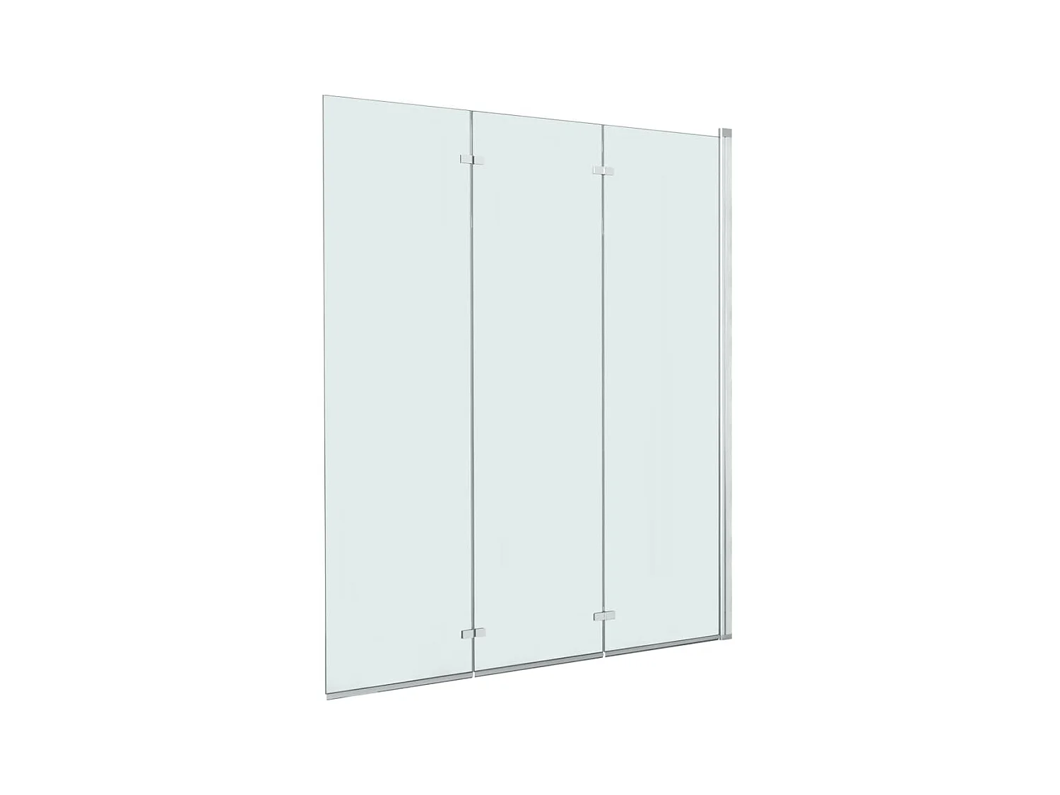 Paroi de douche pliable 3 panneaux ESG 130x138 cm WVGQ1548