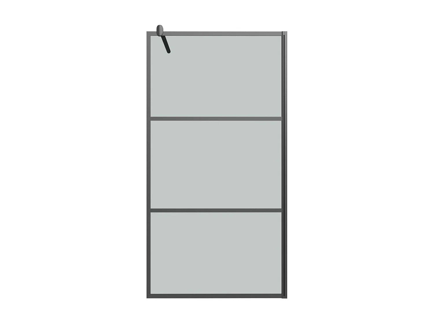 Paroi de douche 100x195 cm Verre ESG foncé Noir WVGQ3182