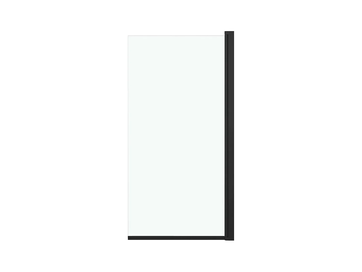 Mampara de ducha ESG negro 68x130 cm ES66289