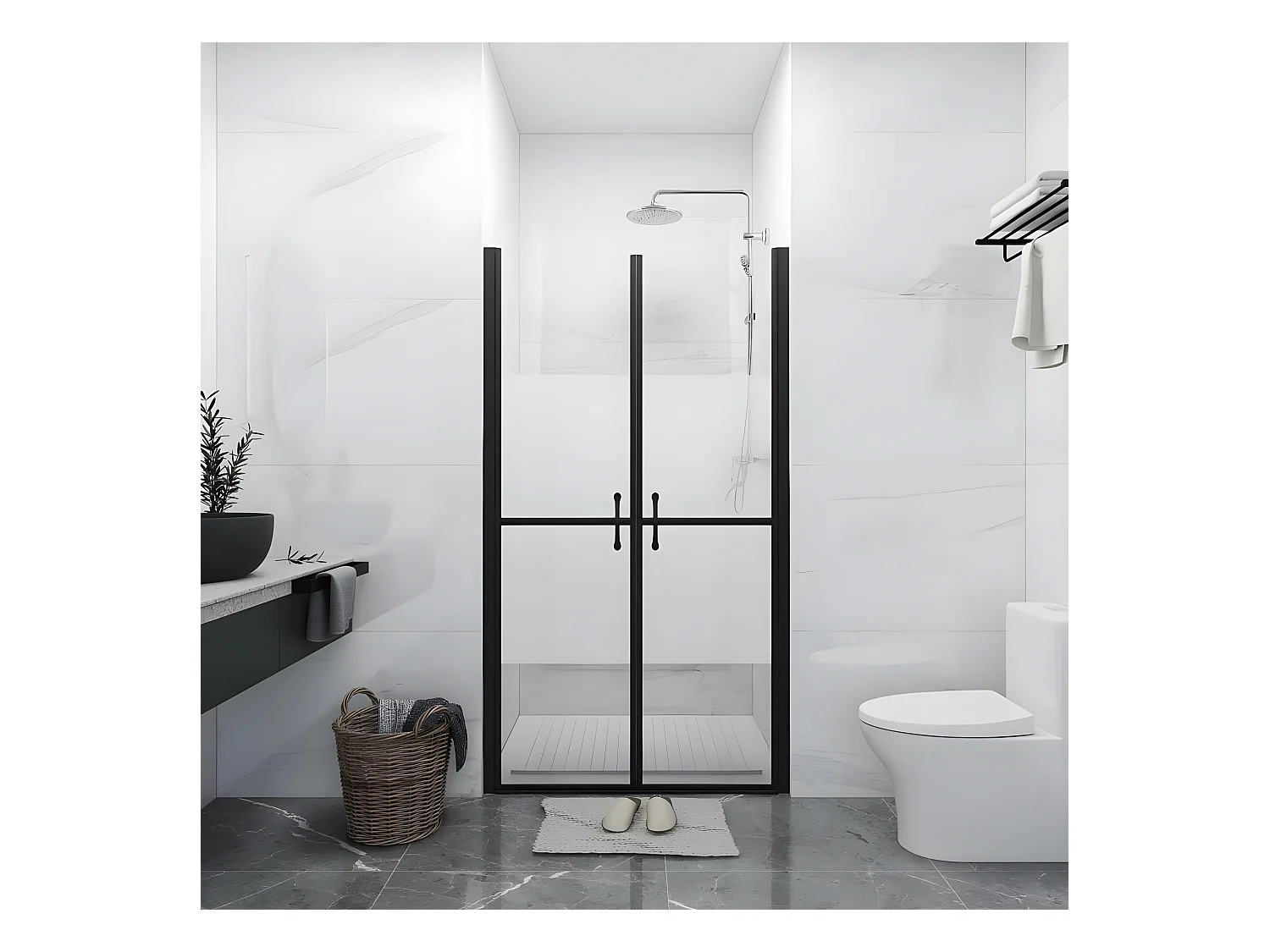 Porta de duche ESG meio opaco (93-96)x190 cm PT186485