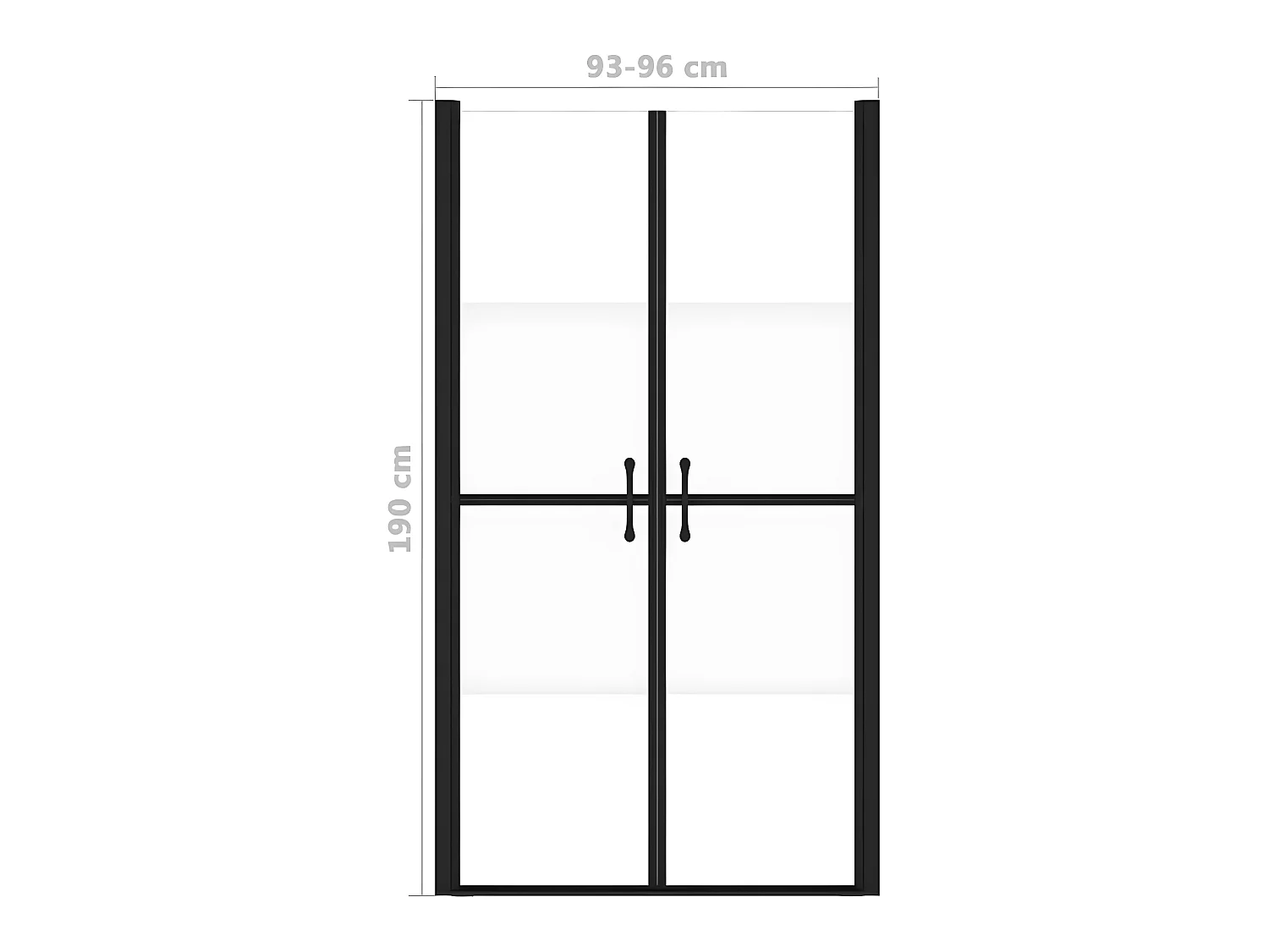 Porte de douche ESG demi-dépoli (93-96)x190 cm WVGQ8289