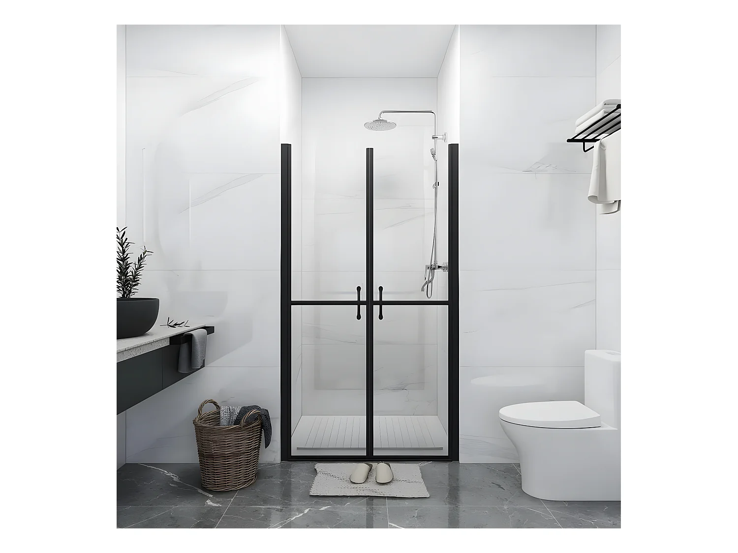 Porta de duche ESG transparente (93-96)x190 cm PT901641