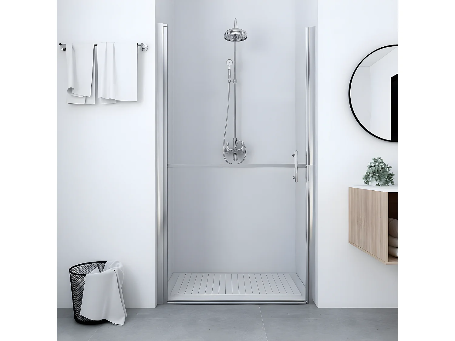 Porta de chuveiro vidro temperado 81x195 cm PT897199