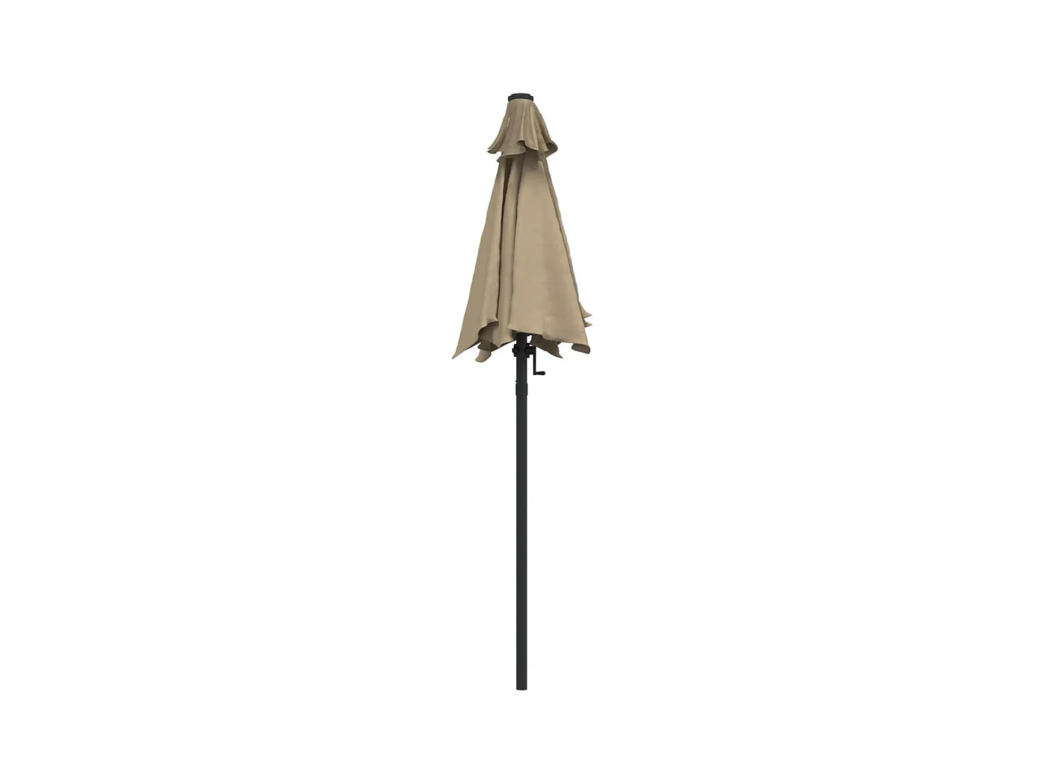 Parasol Taupe 200x224 cm Aluminium WVGQ1025