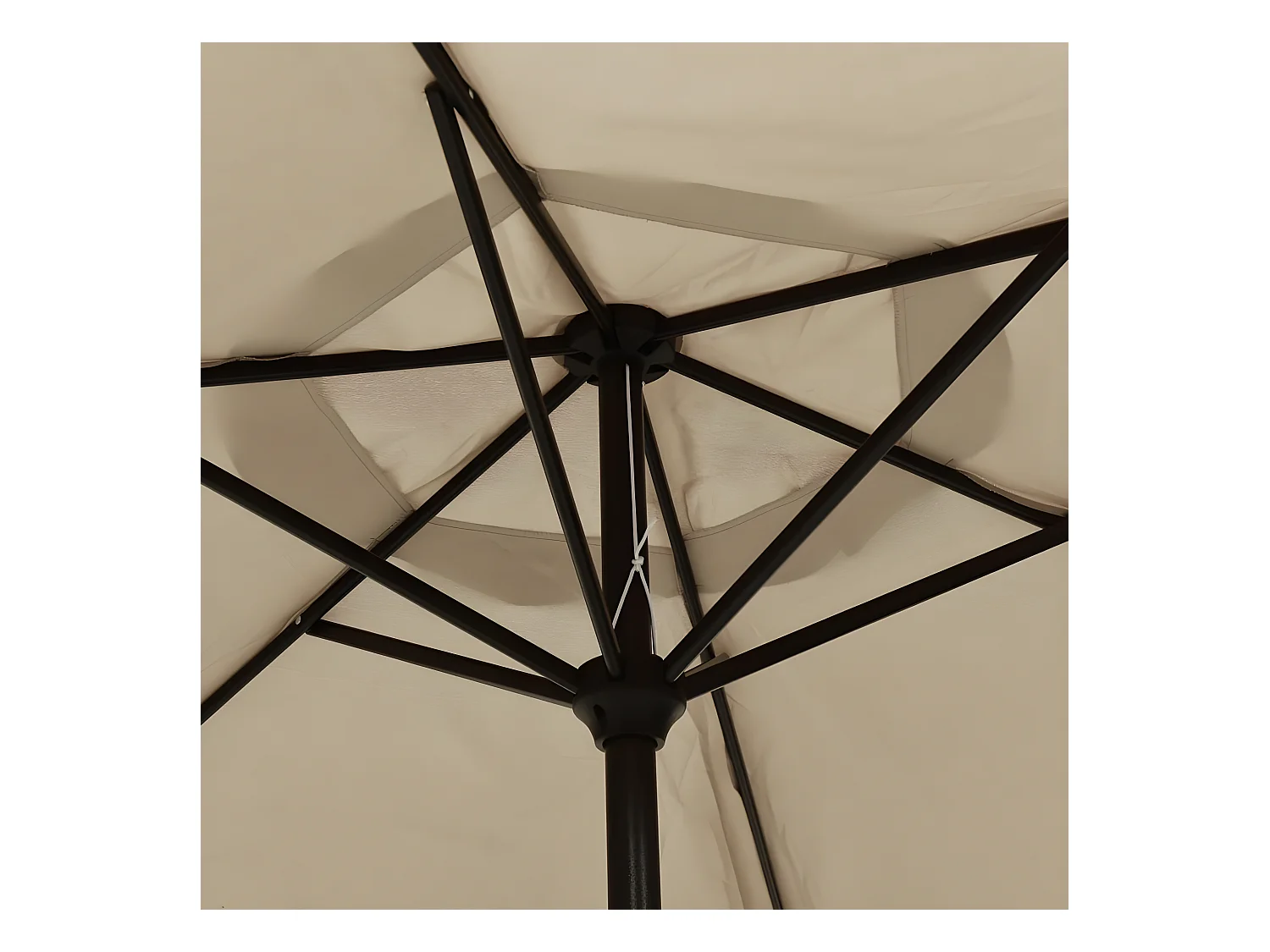 Parasol Taupe 200x224 cm Aluminium WVGQ1025