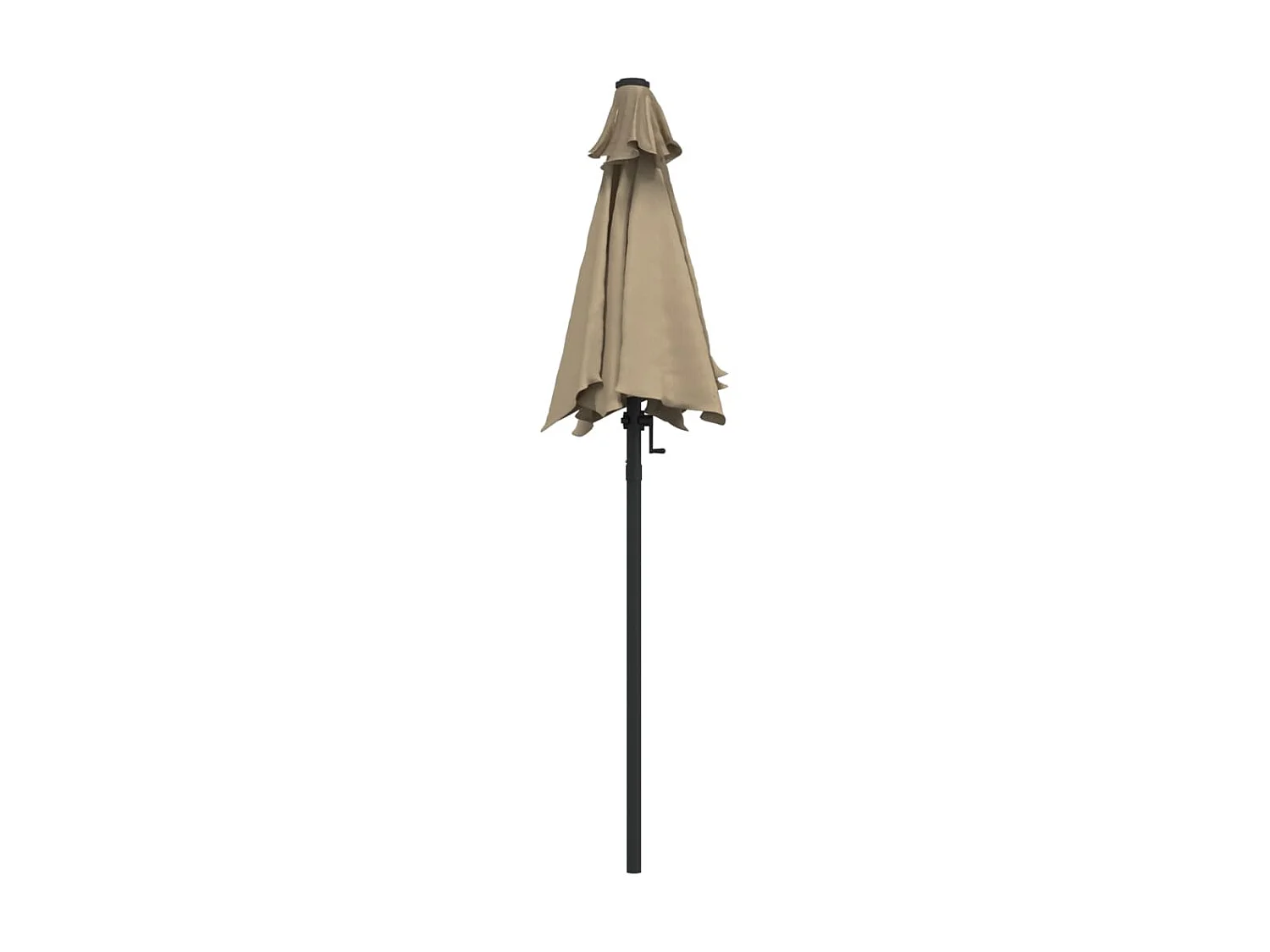 Parasol Taupe 200x224 cm Aluminium WVGQ1025