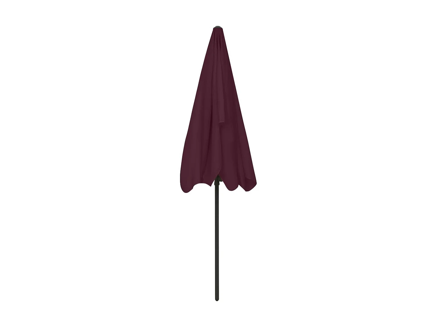 Parasol de plage rouge bordeaux 200x125 cm WVGQ5490