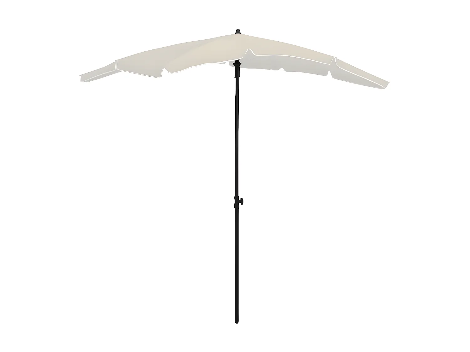 Sombrilla de jardín con poste color arena 200x130 cm ES251860