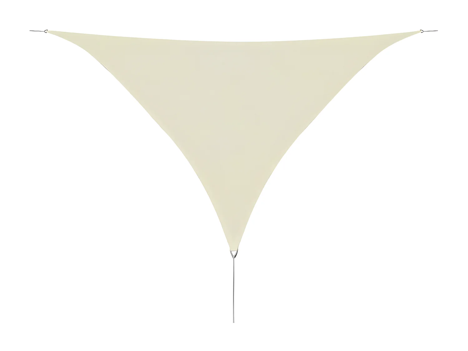 Parasol en PEHD triangulaire 3,6x3,6x3,6 m Crème WVGQ6522