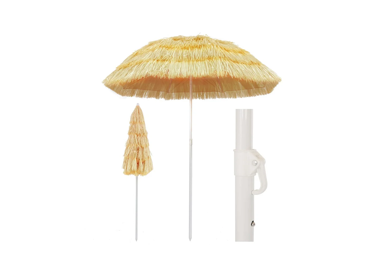 Strandparasol Hawaï stijl 180 cm naturel NL151034