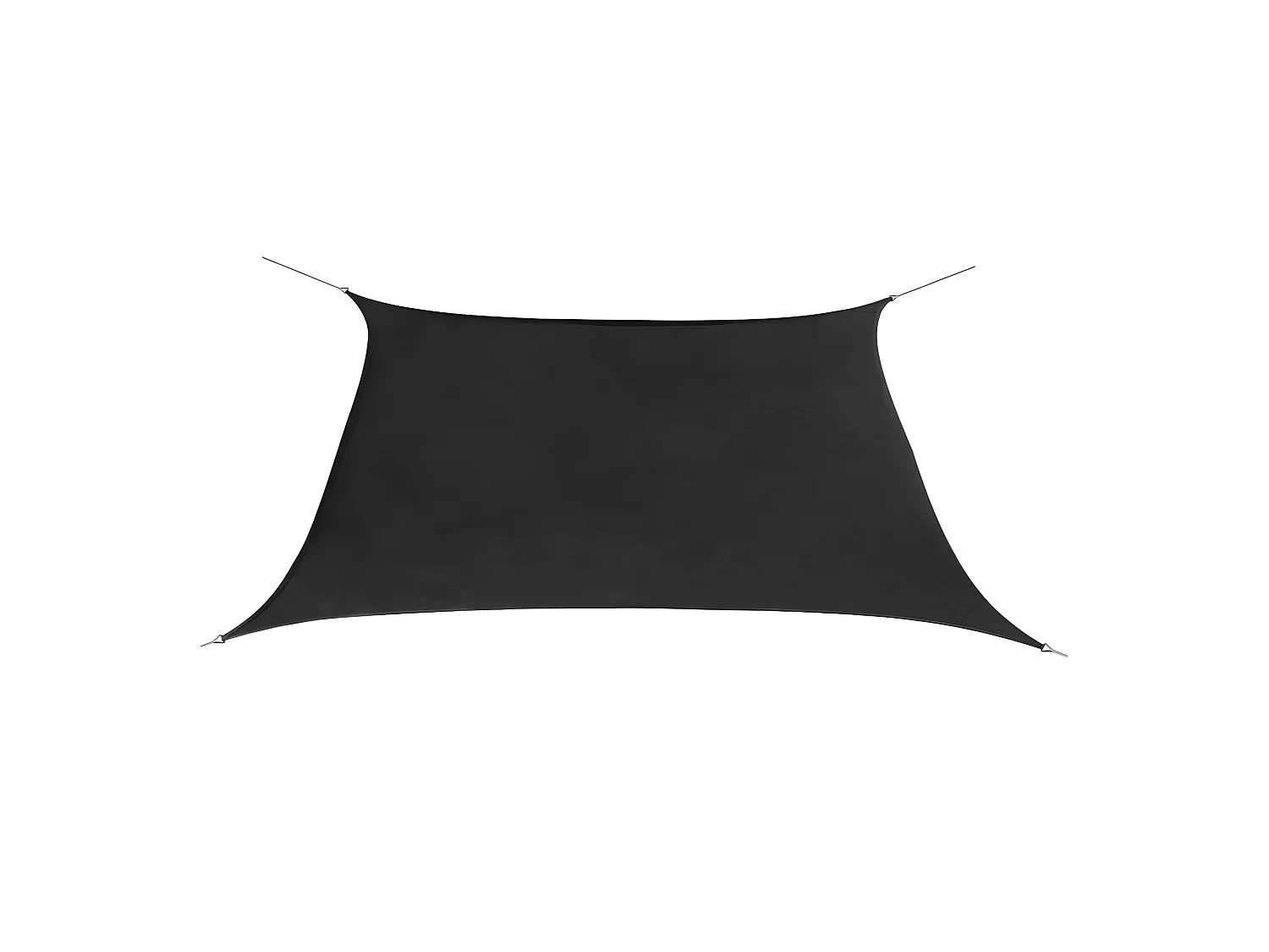 Toldo de vela cuadrado tela Oxford gris antracita 2x2 m ES833130
