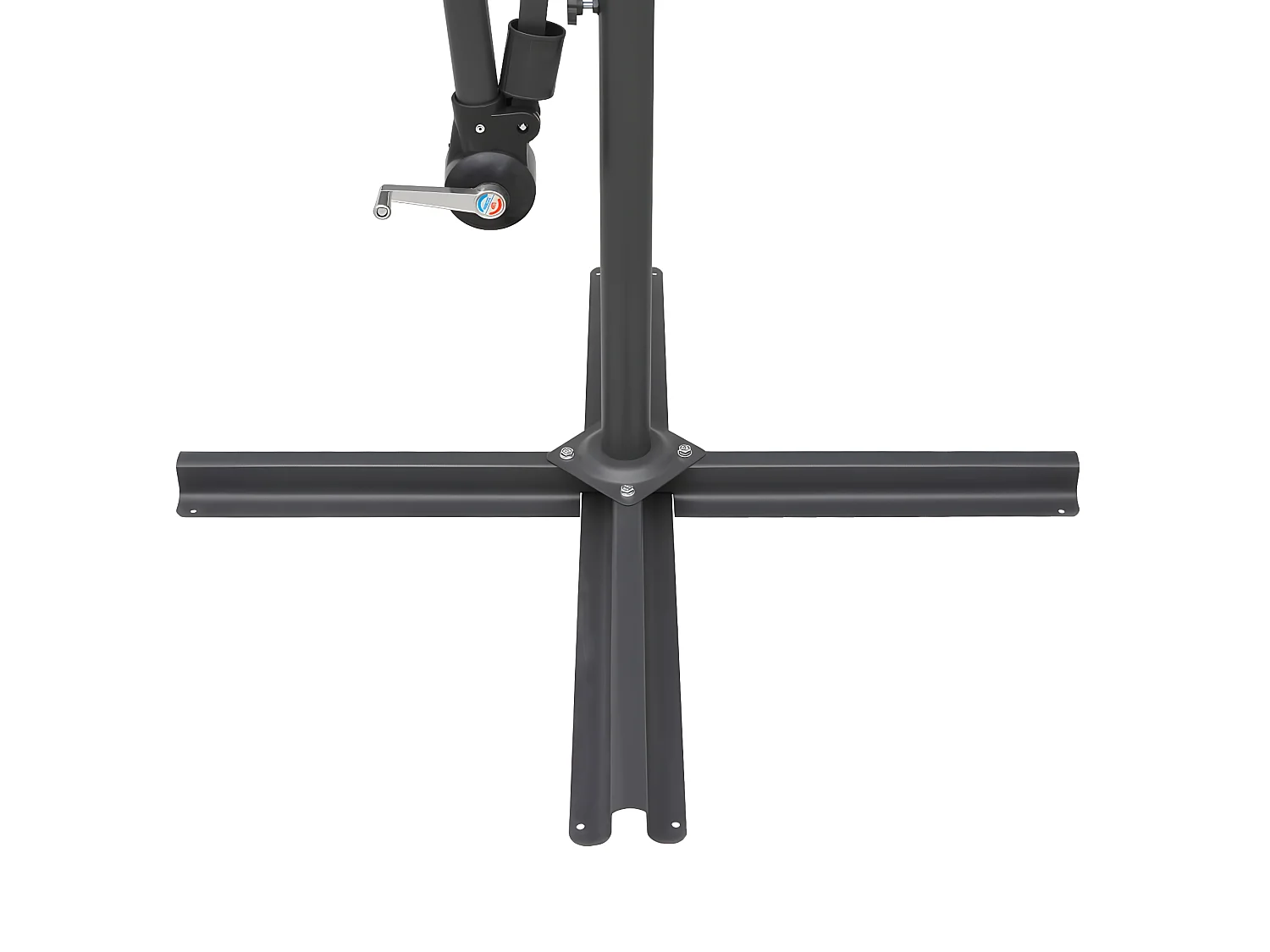 Parasol suspendu Blanc 3 m Aluminium WVGQ7507