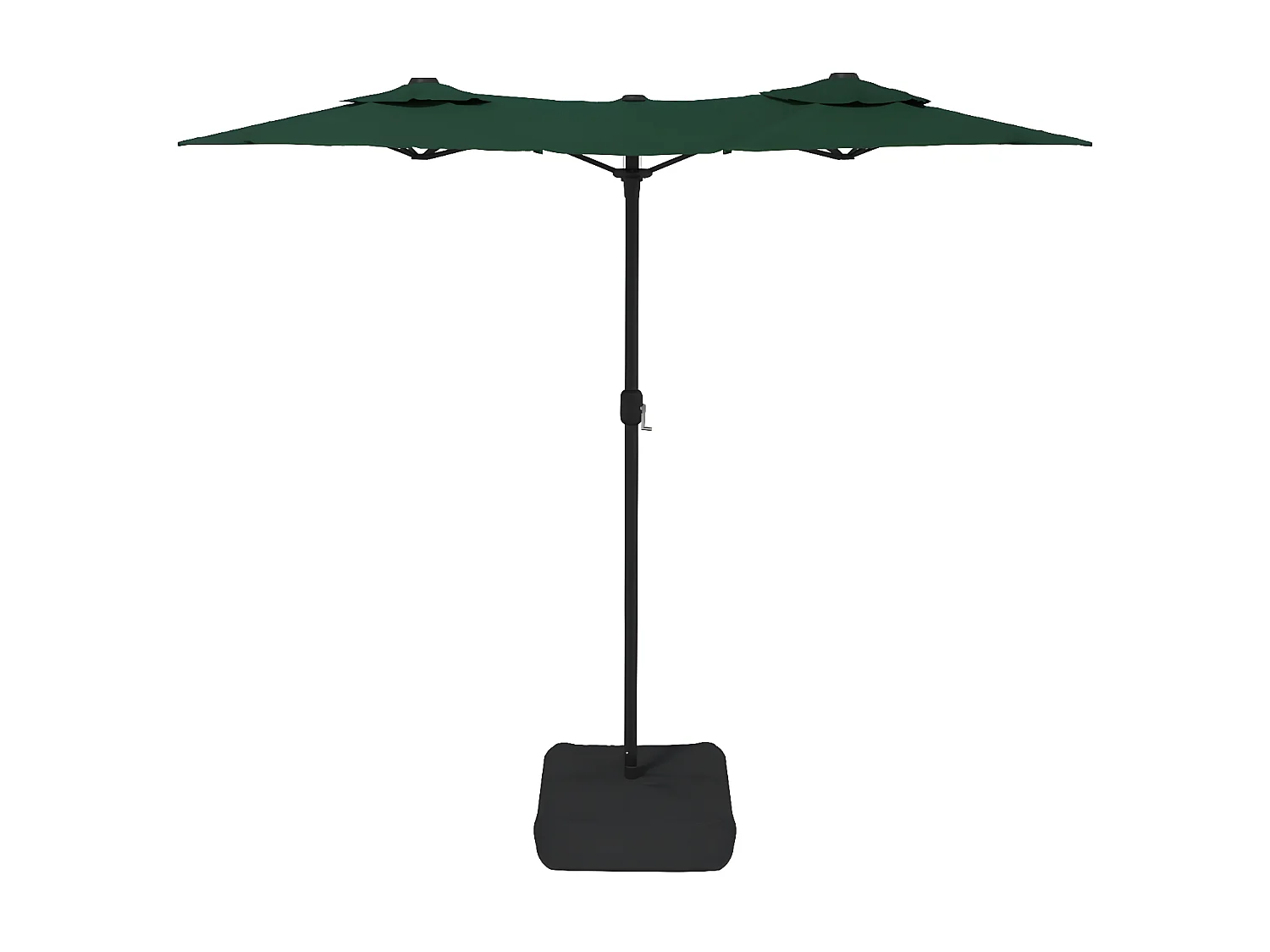 Parasol à double tête avec LED vert 316x240 cm WVGQ8441