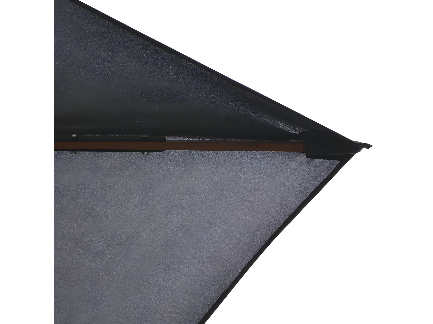 Parasol d'extérieur avec mât en bois 200 x 300 cm Anthracite WVGQ6576