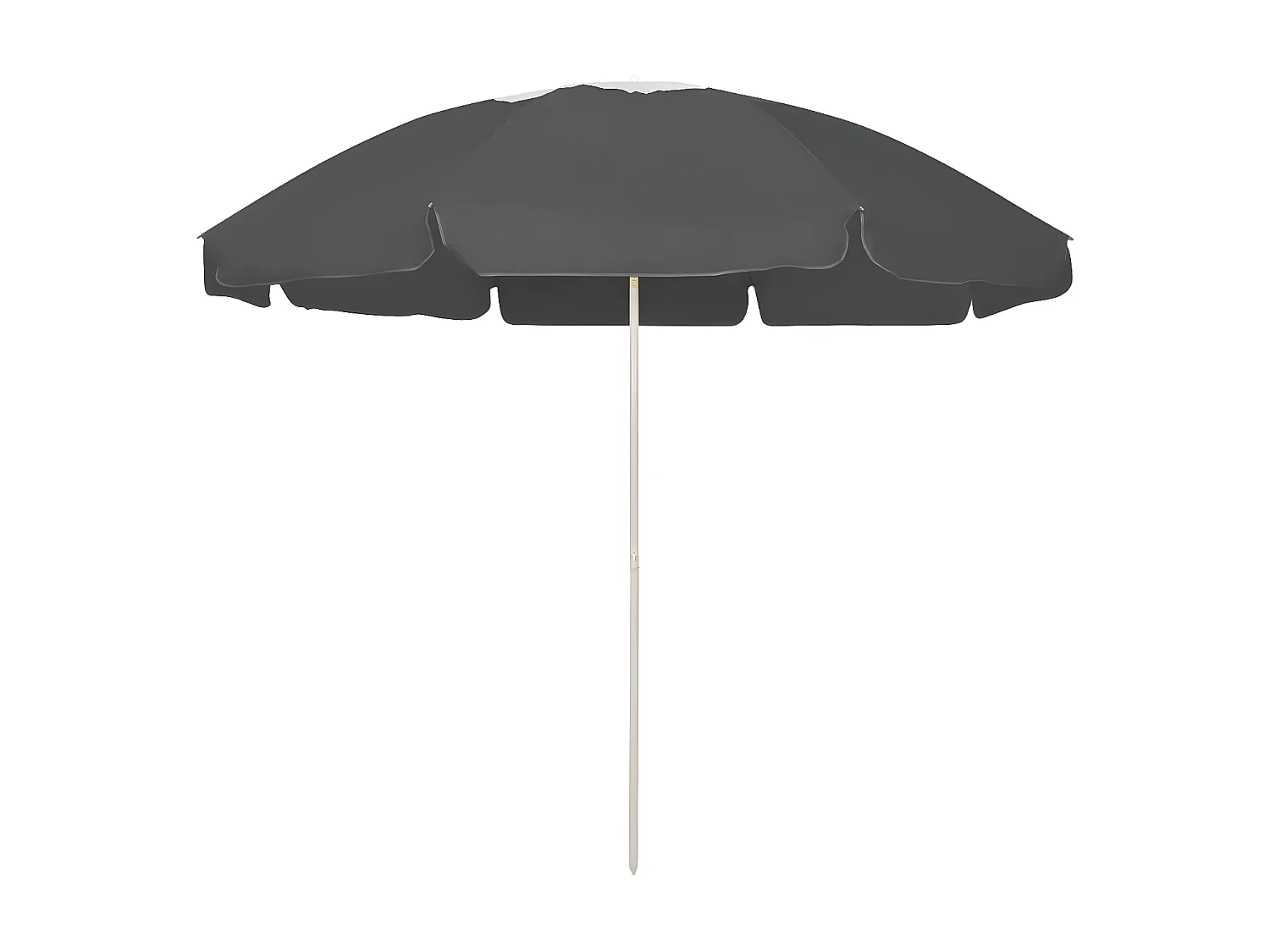 Parasol de plage Anthracite 240 cm WVGQ9087