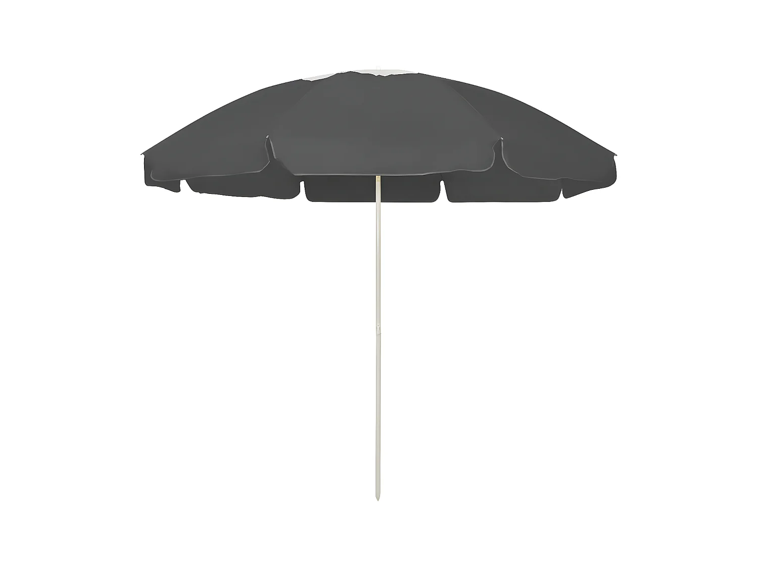 Sombrilla de playa gris antracita 240 cm ES197556