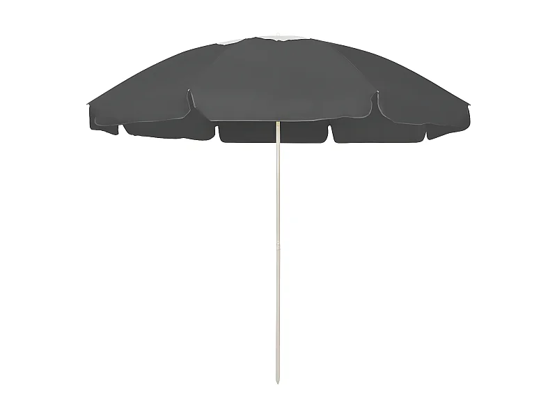 Parasol de plage Anthracite 240 cm WVGQ9087