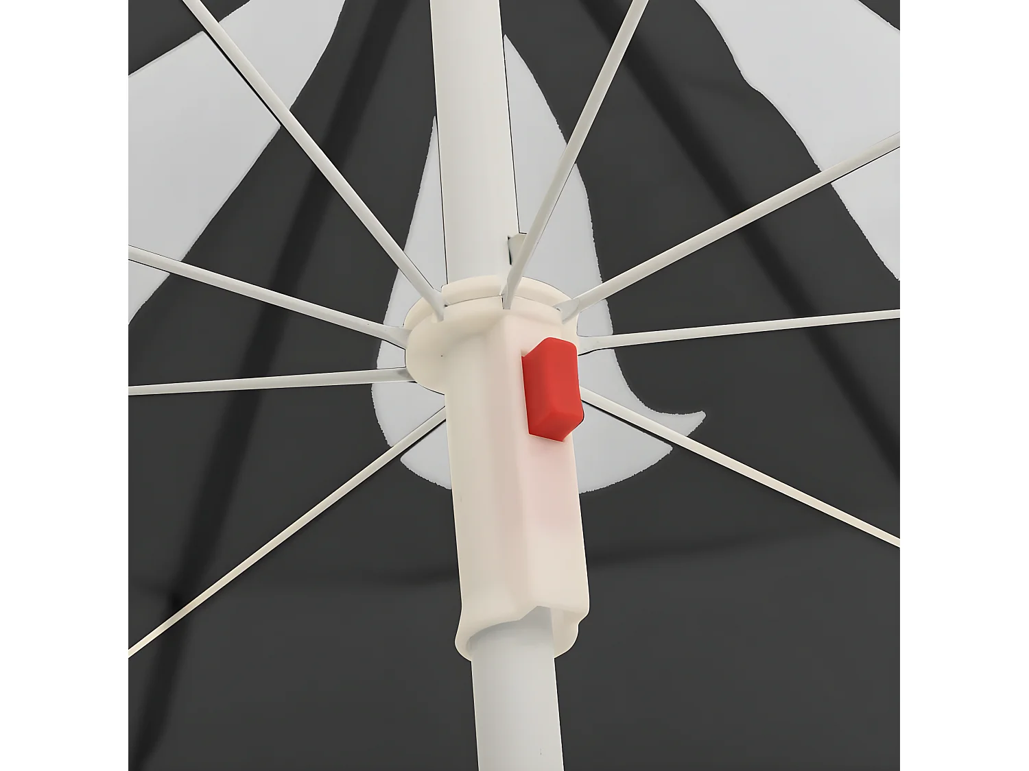 Parasol d'extérieur avec mât en acier Anthracite 180 cm WVGQ9925