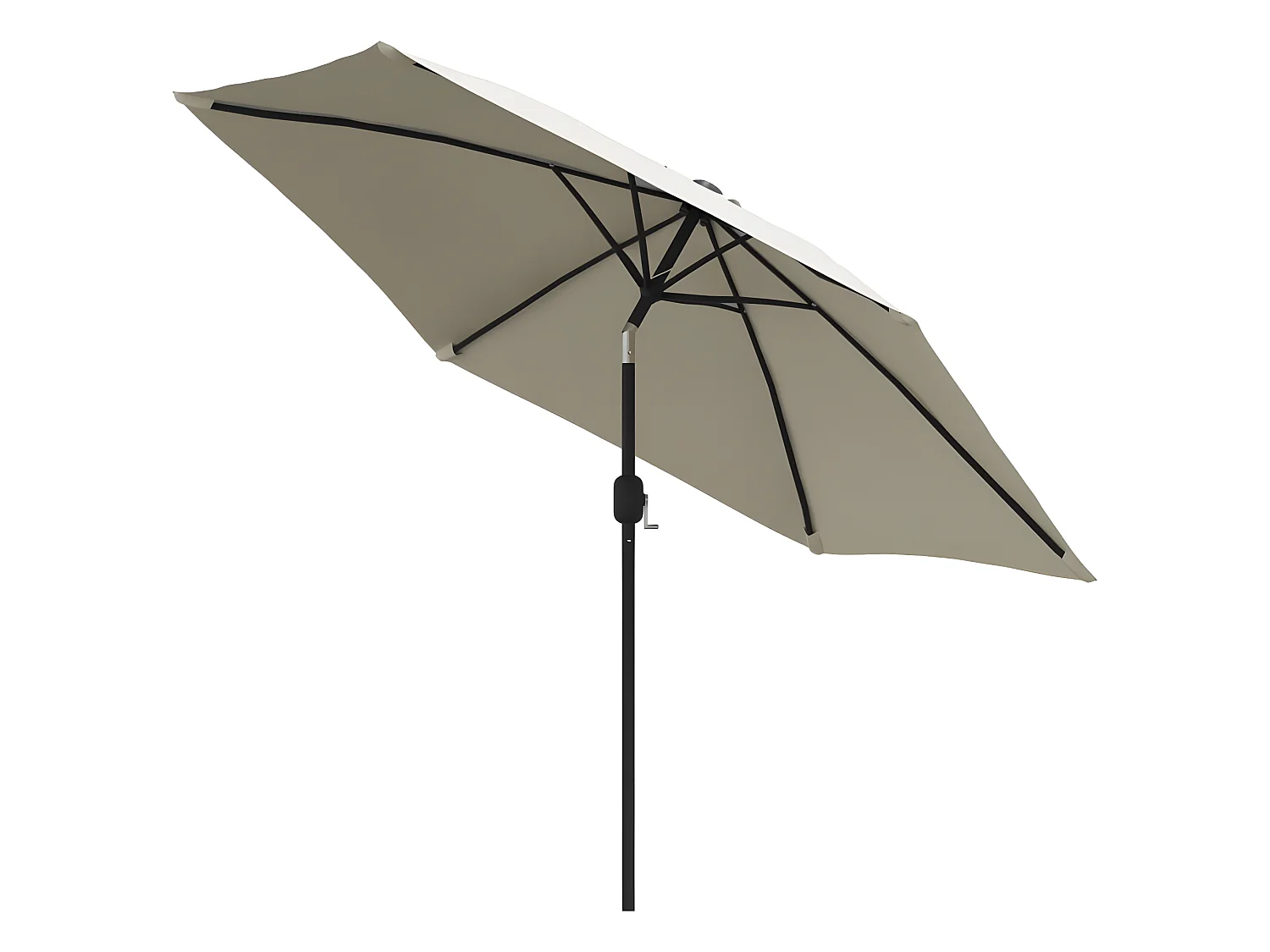 Parasol met stalen paal 3 m zandwit NL810359