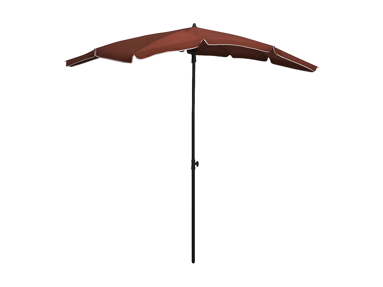 Parasol de jardin avec mât 200x130 cm Terre cuite WVGQ9612