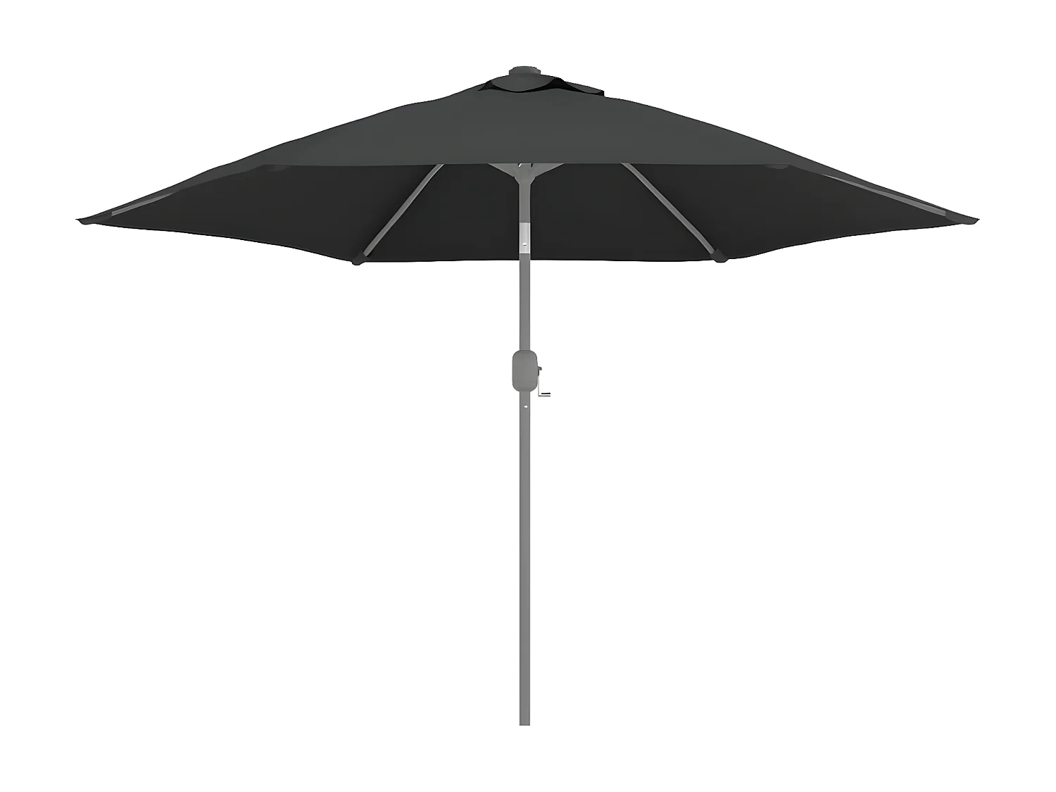 Tissu de remplacement pour parasol d'extérieur Anthracite 300cm WVGQ4398