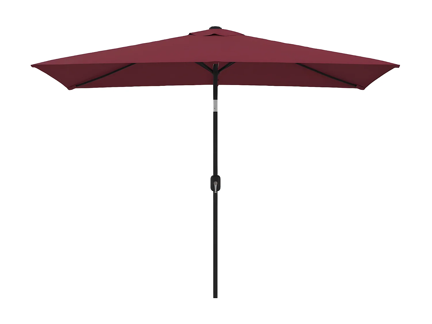 Parasol met metalen paal 300x200 cm bordeauxrood NL285882